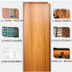 Wood floor solid wood wood grain teak color natural color round bean floor heating ground heat lock buckle no keel household longan pure solid wood 9905 bare board ex-factory price (floor only)