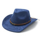 
XINBUCKS Western Cowboy Hat Minority Top Hat Casual Jazz Hat Outdoor Travel Stage Props Felt Hat Brown Suitable 55-58cm