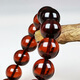 Amber style, one thing, one picture, one certificate, amber bracelet, men's and women's bracelets, beads, amber, brown, burgundy, 16.86g, 12mm