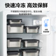 LOCK&LOCK natural stainless steel crisper sealed refrigerator kitchen storage fruit snack lunch box 2L