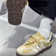 Adidas (adidas) Männer und Frauenelbe Lifestyle-Freizeitschuhe 25 Jahre Frühling und Sommer komfortabler und vielseitige Sportarten Nicht-Slip-Wear-Resistant Low-Top Yellow Ji3523 Ji3523/Gelb 35.5