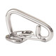 Tengnan 304 stainless steel simple spring buckle key buckle hook carabiner dog chain buckle hoist buckle safety buckle spring hanging buckle 6*60
