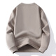 Pierre Cardin sweater men's solid color bottoming sweater Henry collar loose winter thickened warm youth 2025 new sweater off-white M