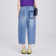 Yuyu Brand Women's Jeans Women's 2025 New Loose Cotton Straight-Tight Casual Washed Pants Versatile FGHB6027 Denim Blue M