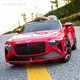 MOONCHILD Bentley children's electric car four-wheel drive baby car can seat men, women and children with remote control as a birthday gift for boys 108cm exclusive version red