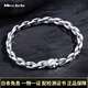 Miss JuJu boutique pt950 pure platinum bracelet for men, platinum wolf head bracelet, domineering and high-end jewelry for men, weighs 28.48g, is 16cm long, and is about 6.2mm thick.