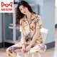 
Cat Man (MiiOW) middle-aged pajamas for women in summer pure cotton short-sleeved trousers cardigan floral mother style loose middle-aged and elderly home clothes Q9928# M (80-105Jin [Jin equals 0.5 kg] wear)