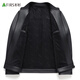 Shanshan Leather Men's Autumn and Winter New Business Casual Stand Collar Young and Middle-aged Handsome Style Motorcycle Leather Jacket Men's Clothing