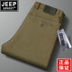 JEEP SPIRIT 1941 ESTDJEEP吉普正品男士秋冬厚款休闲裤纯棉弹力直筒大码裤中高腰宽松裤 s7029#绿色 -纯棉薄款 29 2.23尺腰