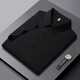 NASA Basis Licht Geschäft Traaceless Real Ice Seide Polo Shirt Kühle COOL CASISSLAGELN Dünnes Sweatshirt 12357# Graues Grün xl