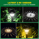 Solar lawn lamp courtyard entrance garage home outdoor garden outdoor light and shadow projection cross-border solar light light and shadow warm light