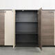 Kezhitu Simple Modern Office File Filet Cabinet Informations en bois Stockage de stockage avec verrouillage à trois couches à bas de gamme Small Meubles 1585 Longueur * 404 Largeur * 824 Hauteur 0 mm