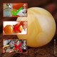 Zhouke quality natural old beeswax single bead with amber white nectar round beads single loose bead hand floating old beeswax 12MM/single 0 carat
