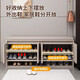 Yue Meiwei Shoe Cabinet Doorway Entry Cabinet Shoe Changing Stool All-in-one Home Entrance Cabinet Simple Large Capacity Bench Shoe Stool Shoe Cabinet Milk Coffee Color 100CM Can Hold 45 Sizes