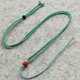 Thin rope pendant lanyard jade rope hand-woven jade necklace rope halter neck pendant rope adjustable jewelry lanyard black + top beads