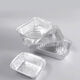 BBQ tin foil box 500 pieces pack rectangular takeaway disposable aluminum foil lunch box packing box with lid manufacturer wholesale 3524 fish plate 100 pieces