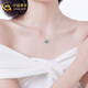 CHINA GOLD 18K Gold Round Necklace Women's Personalized Versatile Bubble Pendant Valentine's Day Birthday Gift for Girlfriend and Lover 18K Bubble Pendant with S925 Chain