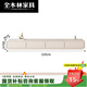 
Quanmulin 2025 new rounded corner French cream style white TV cabinet coffee table combination living room small apartment floor-standing 220*30*30 four-pull TV cabinet [safety rounded corners