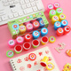 
Mili seal children's cartoon check-in mini teacher reward stamping artifact small red flower activity pass the level encourages teachers primary school students points medal kindergarten teaching toys