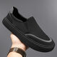 Sommer atmungsaktives Mesh Lazy Schuhe Herren laufen Sport lässig Schuhe mit atmungsaktivem Papa-Schuhen vielseitige Modetorte schwarz-868 Mesh Canvas Schuhe 42