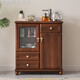 Armoire de bar à thé 2024 Nouvelle maison chinois en bois massif entièrement automatique distributeur d'eau intelligente avec armoire de désinfection 9902 Ice de luxe légère moderne