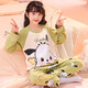 Ultraman Children's Pyjamas Girls Spring and Automne Cotton Pure Cotton Long Manneve Suit 2025 New Style Girl Fashionable Big Children Children Automne Home Clothes Wh Long Mancheve Cover-53 # Pink Kapibala 150 Taille 16 [Hauteur suggéré 135-145 cm]