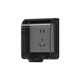 International Electrician Type 86 socket waterproof cover bathroom IP55 waterproof box surface-mounted self-adhesive splash-proof box bathroom socket protective cover IP55 upgraded adhesive one-person waterproof box-black transparent