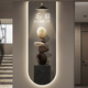 Clock drawing stone to operate the entrance clock drawing living room high-level wall light corridor corridor luminous electronic wall clock 2025 new model DQ6190 [luminous electronic clock model] 47-inch 40*120cm lightless digital display screen plug-in