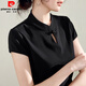 Pier Cardin Stand-up-Kragenknopf-T-Shirt für Kurzärärmel-Sommer-Chinesischen chinesischen Stil Chinesischen Stil Chinesischer Stil Choongsam mit reinem Baumwolltemperament 9885 Rot (kleine fliegende Ärmel) XL empfohlen 120-130jin [Jin gleich 0,5 kg]