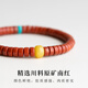 String old-style beads natural ruby bracelet beeswax turquoise coral red agate pill beads natural full-flesh southern red 16-17cm hand circumference