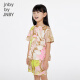 jnby by JNBY新款江南布衣童装套头短袖T恤H型圆领25夏男女童1P4111670 690/杂粉 印花随机 130 cm