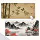 Ruqinlian ancient style mouse pad super large male and female work station office computer desk pad customized e-sports keyboard pad smooth thickened lock edge wrist pad customized anti-slip wear-resistant beautiful poetry 15280 red butterfly 800mm x width 300mm x thickness 5mm