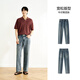 Семир Сенроу Джинсовая ткань | Джинсы мужские 2025, весенне-осенние брюки, свободные прямые брюки в стиле ретро, ​​свободные 109925124102