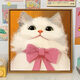 CLCEY scribbled puppy cartoon cute bibie digital oil painting DIY hand-painted acrylic fill coloring hand-customized XH12625 20*20cm a little small full set of inner frame material bag