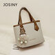 JOSINY high-end light luxury popular bucket bag new versatile fashion shoulder crossbody bag handheld small bag women's bag black