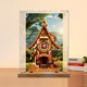 Lingzhi is suitable for Ruoke cuckoo clock small house diy cabin model storage dust-proof box acrylic display box boutique black bottom special price
