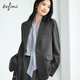 Eveli (eifini) Jiang Xin endorses single-breasted suit daily non-tight casual suit jacket for women 2025 autumn new style dark gray M 100-110Jin Jin equals 0.5 kg
