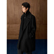 GXG Men's Wear Shopping Mall Same Style Fake Two Long Coats 2025 Winter New Arrival G25X264010 Black M