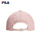 FILA Official Baseball Cap Couple Style Men's and Women's Hat Fashion Casual Peaked Hat Sun Hat Longlin Pink-LP XS