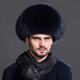 Yinghui fur hat men's winter middle-aged and elderly genuine leather ear protection hat Northeastern men's thickened elderly fox fur real fur hat raccoon hair original color M/56-58CM or above head circumference
