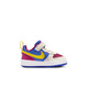Nike Cool Pineapple Baby Low-top Flat Sneakers Velcro Winter Boys and Girls NIKE COURT IM2183 633 Beet Red/Bright Yellow/Pearl Gray/Comet Blue 23.5