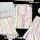 Hongdou Home Pajamas de tres piezas de tres piezas Spring y Autumn Summer Summer Cloud Cloud Cloud Spilers Style Corean Milk Huhu Summer Home Traje 9922 M [70-95Jin [Jin equivale a 0.5 kg]]]