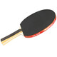 Double Happiness table tennis racket one-star entry-level finished product for beginners, pure wood 7-layer thickened base plate H1 star horizontal straight single racket H1002 one star horizontal racket long handle/double-sided anti-adhesive free racket bag