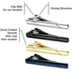 Beautiful silver men's tie clip business formal wear simple collar clip tie pin men and women universal tie clip tie clip - silver