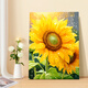Treppenhängelbilder, Sonnenblumen, Sonnenblumen und sonnige, Heilung, digitale Ölgemälde, DIY -Farbgemälde, Gemälde im Wohnzimmerhänge, dekorative Gemälde, SJ14382 50*70 cm, eingedicktes Massivholz Innenrahmen X Highlight Pigment + 9