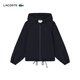 拉科斯特（LACOSTE）法国鳄鱼女装24冬季潮流舒适运动连帽拉链外套|BF7441 HDE/远峰蓝 S 36/160