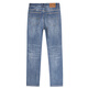 Bosch Fort counter jeans for men's spring and summer loose straight pants versatile extended trousers elastic casual washing trend blue regular 15619 29 (29)