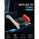 PCI-E zu SATA3.0 Expansionskarte 4 Port 6G PCIe zu SATA3.0 SSD SSD Solid State IPFS Festplattenkarte 8 Port 9215 Blackboard