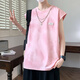 
nasawassup summer sleeveless T-shirt for boys, high school and junior high school students thin sports vest teenagers pink vest top 9227 purple (single vest) quality assurance L 90-110Jin [Jin equals 0.5 kg]