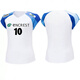 DuXIZHE JP version 2025 new badminton uniform customized sports women's printing quick drying breathable true color competition uniform 702 white/front printing L